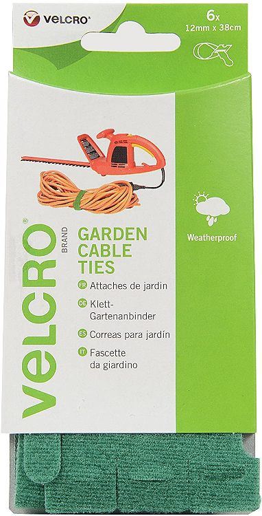 VELCRO BRAND ONE-WRAP GARDEN TIES 12 MM X 38 CM. VEL-EC60252