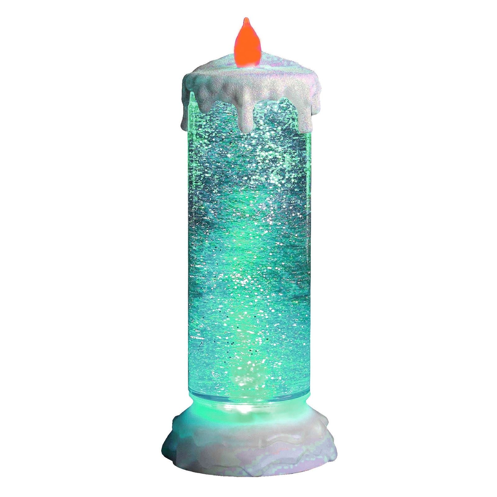 LED CANDLE LIGHT SWIRLING GLITTER CHRISTMAS. 511101 \\\511101