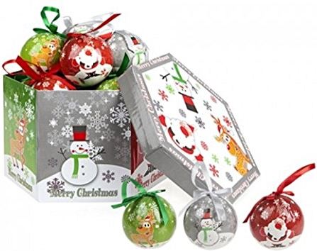 14 CHRISTMAS TREE BAUBLES SANTA SNOWMAN REINDEER DESIGN TREE DECORATION. 513127 \\\513127