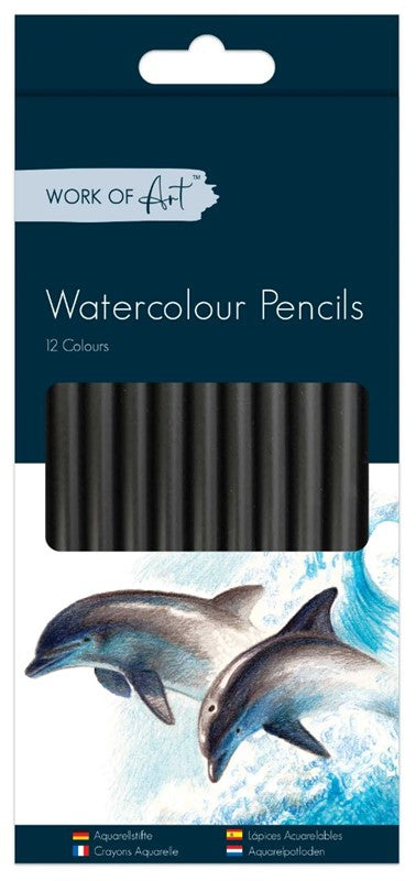 WORK OF ART WATERCOLOUR PENCILS 12/PK. 5146 \\\5146