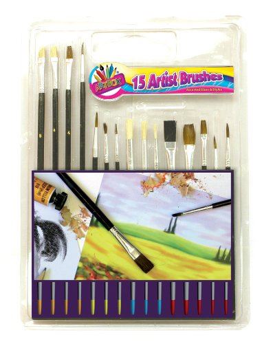 ARTISTS 15 ASSORTED BRUSHES (PACK OF 15) DGI0847 SF030. 5210 \\\5210