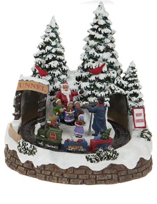 TUNNEL DESIGN RESIN SCENE WITH 3 REVOLVING PARTS. 523064TUNNEL \\\523064TUNNEL