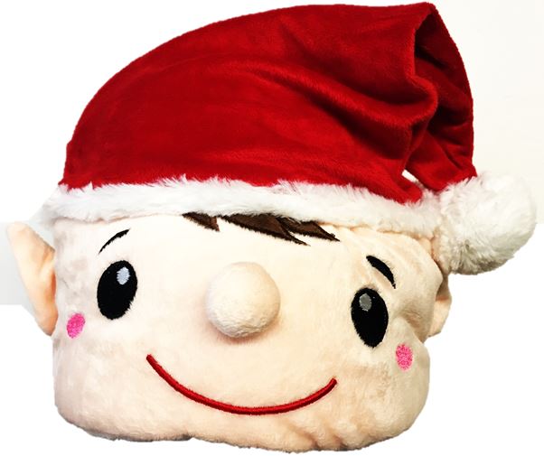 RED PLUSH ELF HAT SANTA HELPER. 523078R \\\523078R