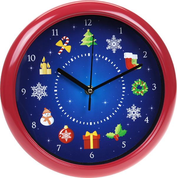 MUSICAL CHRISTMAS WALL CLOCK. PI529006 \\\529006