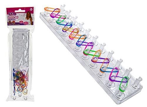 FRIENDSHIP LOOM SET 1 LOOM 50 NEON BANDS 3 S CLASPS 1 KNOTTING TOOL. 544012 \\\544012