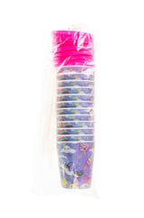 UNICORN THEME 3D CUPS WITH STRAW AND LID 12/PK. LG8171