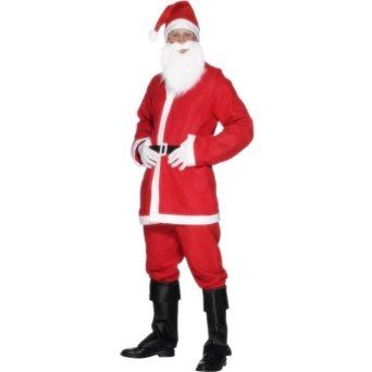 BOYS SANTA SUIT XMAS OUTFIT FANCY DRESS COSTUME - CHILDREN FATHER CHRISTMAS CLOTHES ( 4 PIECES ). 5604 \\\5604
