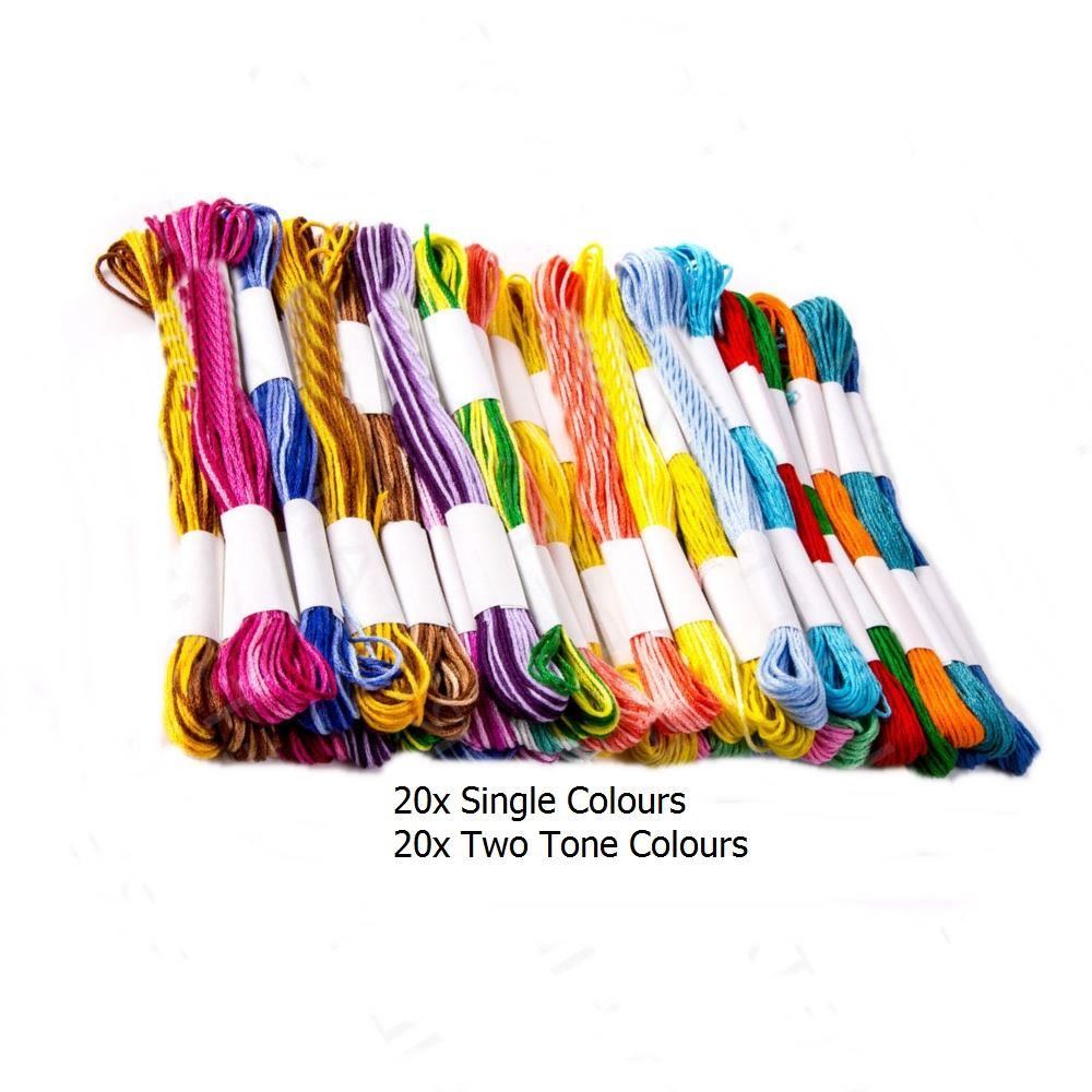EMBROIDERY THREAD 20 TWO TONE COLOUR OR  20 SINGLE COLOUR. O56583 \\\56583