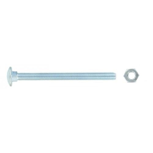 FAST PAK VALUE 0584 M8 X 100 CUP SQUARE BOLTS & NUTS ZINC 3 PER PACK. FP0584