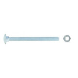 FAST PAK VALUE 0584 M8 X 100 CUP SQUARE BOLTS & NUTS ZINC 3 PER PACK. FP0584
