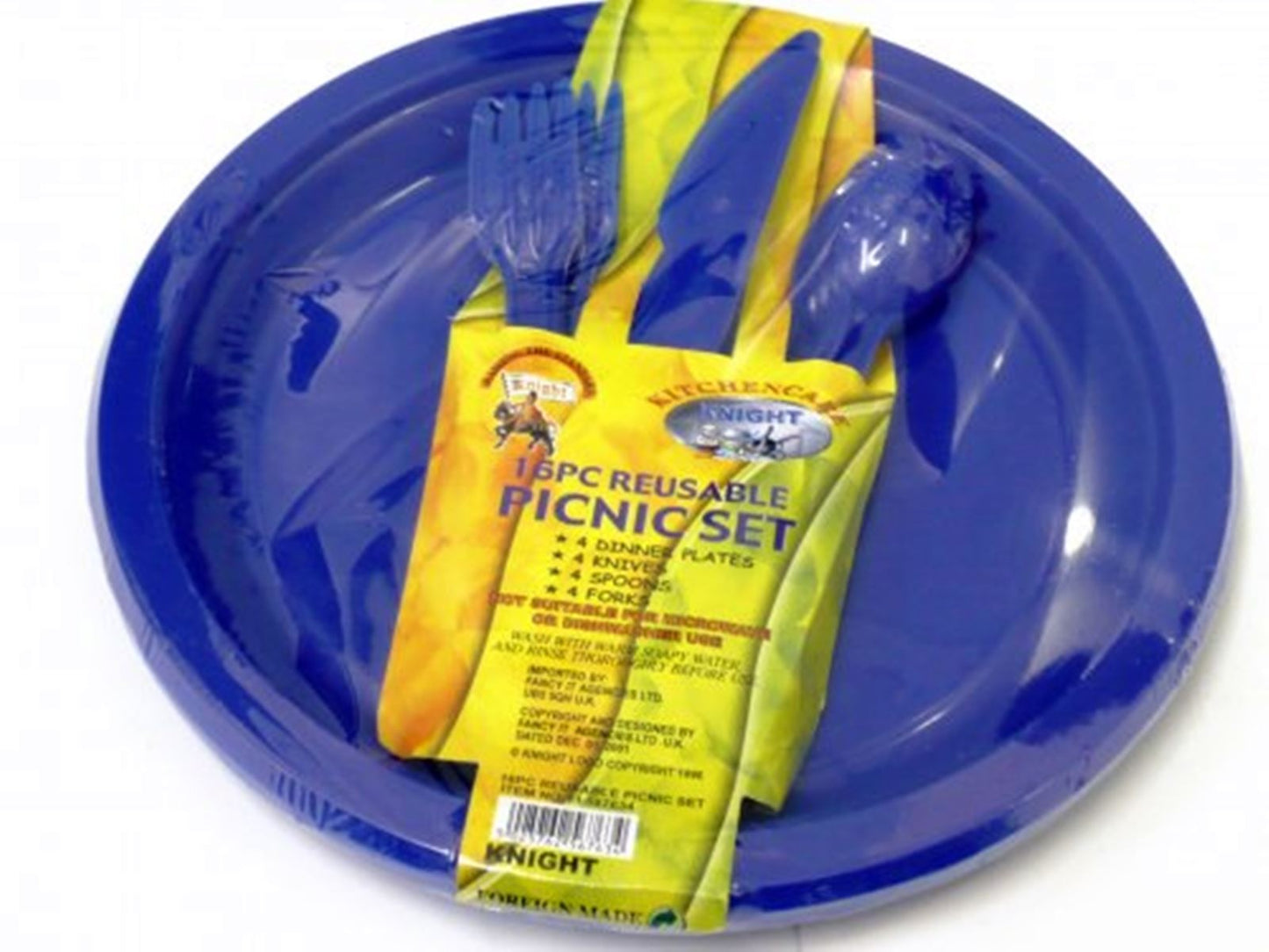 16PCS REUSABLE PICNIC SET RANDOMLY COLOUR. 567634 \\\567634
