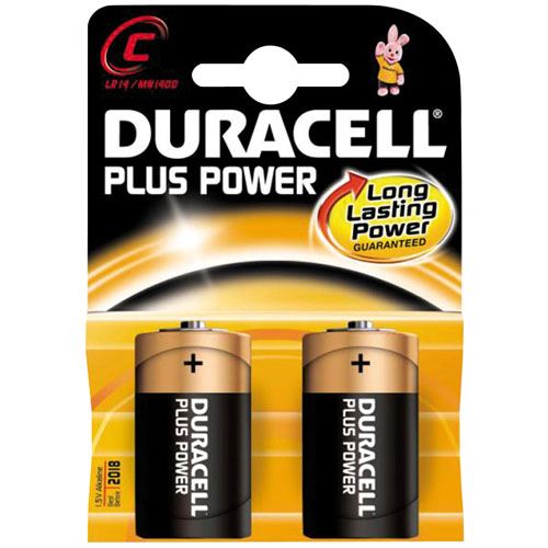 DURACELL PLUS MN1400 / C / LR14 / AM2 BATTERY 2/PK. MN1400PLUS
