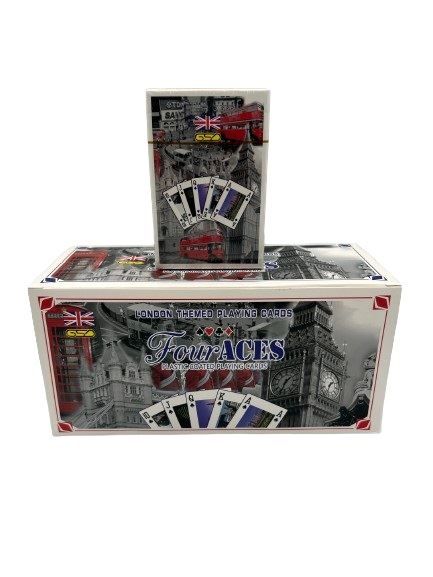 GSD FOUR ACES LONDON THEMED PLAYING CARDS. GSDKD32558