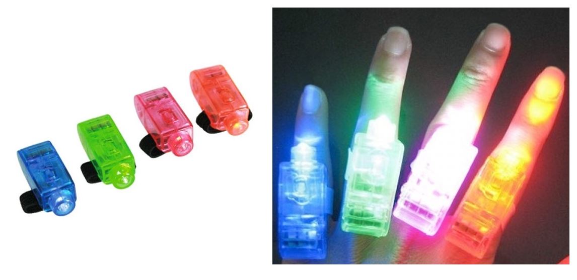 PLASTIC FINGERS LAMP LED. 579629 \\\579629