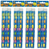 SMILEY FACE REWARD PENCILS - 6 PCS. 150160