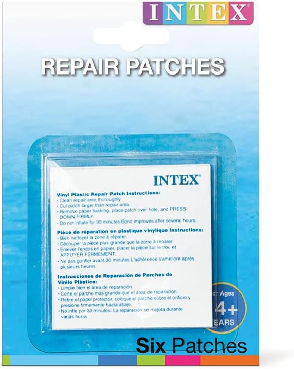 INTEX 6 PCS VINYL PVC PUNCTURE REPAIR PATCH INFLATABLE. TY0716 59631 \\\59631