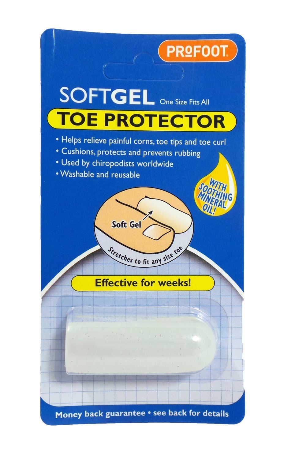 PROFOOT SOFTGEL TOE PROTECTOR - 1 PACK. 2982353 \\\5PF003