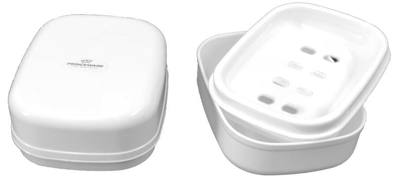 PLASTIC ATLANTIC SOAP CASE WHITE. V1760