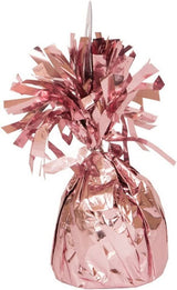 UNIQUE PARTY FOIL BALLOON WEIGHT - ROSE GOLD. UNI49015