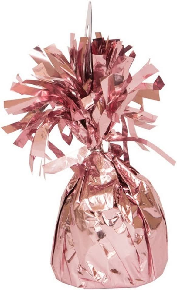 UNIQUE PARTY FOIL BALLOON WEIGHT - ROSE GOLD. UNI49015