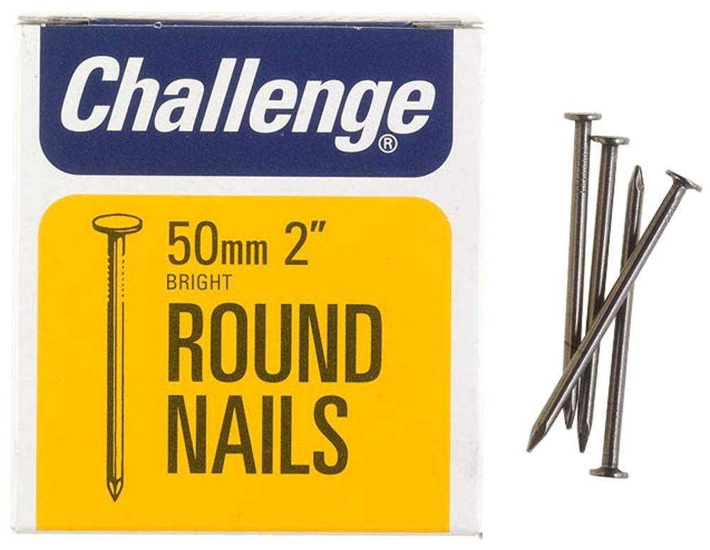 CHALLENGE BRIGHT LOST HEAD NAILS 50MM 225G. FS12064