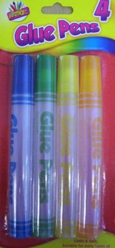 4 GLUE PENS - 50ML - SUITABLE FOR MANY MATERIALS [TOY]. 6015 \\\6015