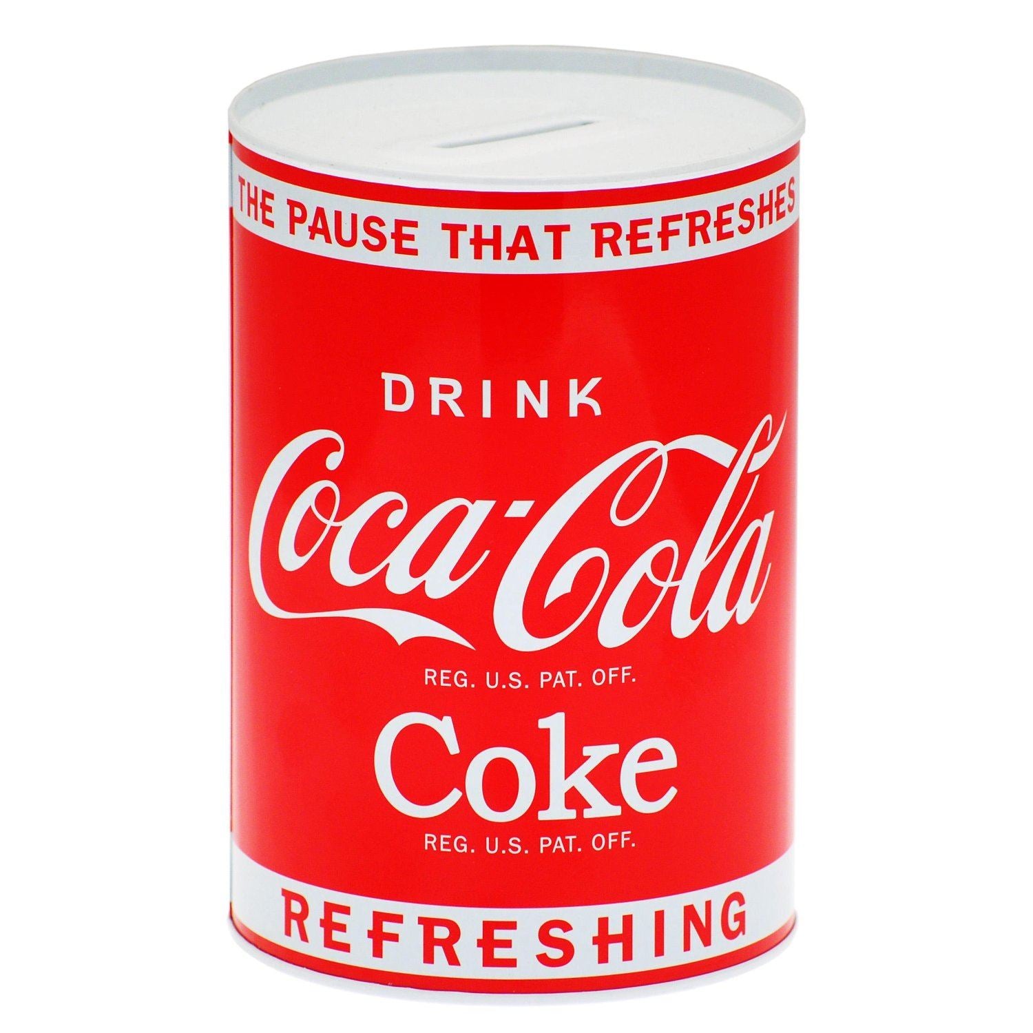COCA COLA COKE JUMBO MONEY BOX SAVINGS BANK TIN 22CM X 15CM. 60160 \\\60160