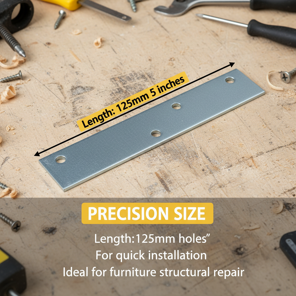 STAR PACK REPAIR PLATE STRAIGHT BZP 125MM 5". 72110
