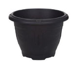 WHITEFURZE ROUND VENETIAN PLANTER 33CM BLACK. G020165
