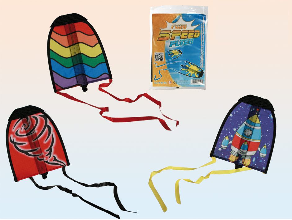 PLASTIC GLIDER WITH RUBBER BAND STARTER MINI SPEED FLYER ASSORTED DESIGN. 611920 \\\611920