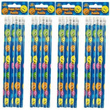 SMILEY FACE REWARD PENCILS - 6 PCS. 150160