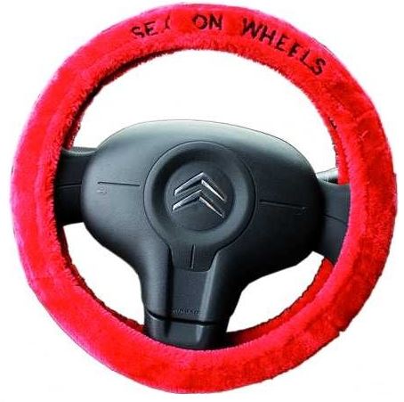'PLUSH STEERING WHEEL COVER 'SEX ON WHEELS''||'. '||'612579_RED' \\\612579_RED