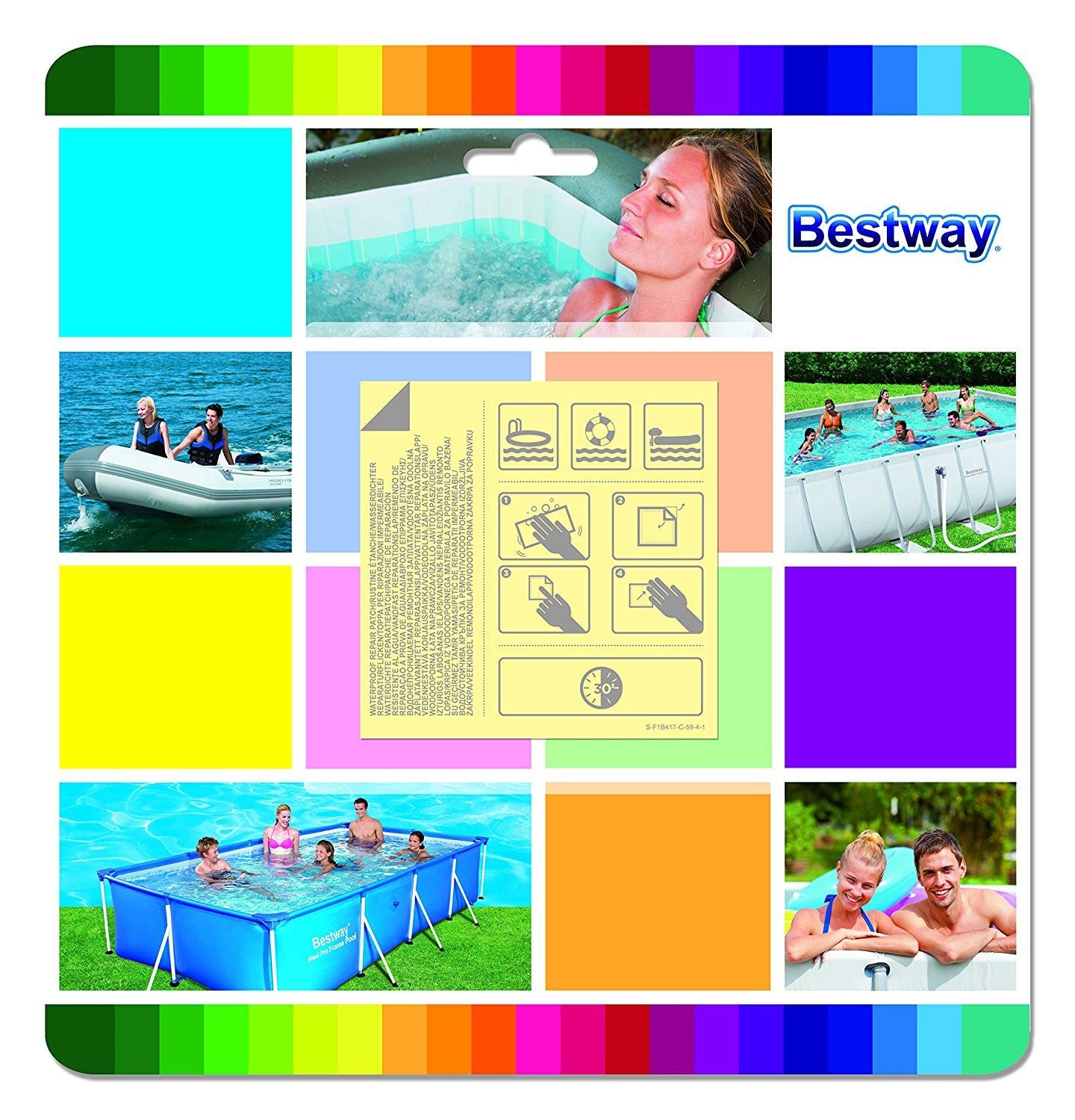 BESTWAY UNDERWATER ADHESIVE REPAIR PATCH 10/PK. 62091 \\\62091