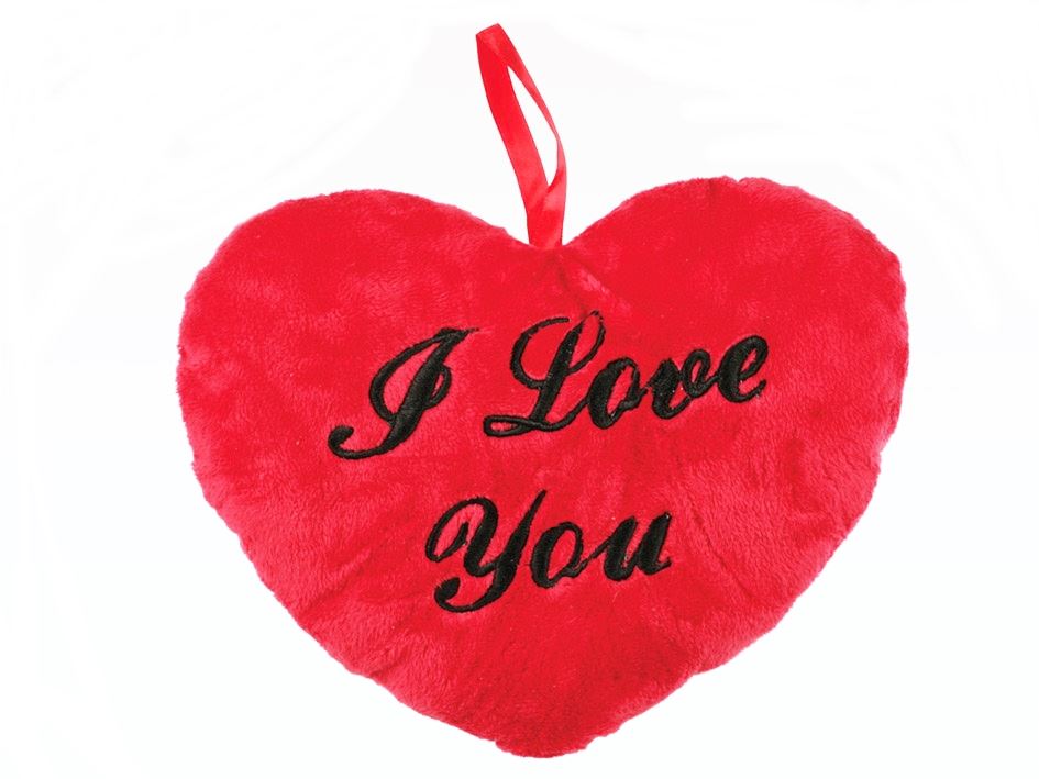 RED PLUSH HEART I LOVE YOU 35CM. 626061 \\\626061