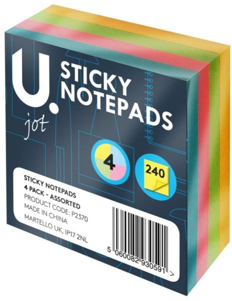 4 PACK STICKY NOTES. P2370