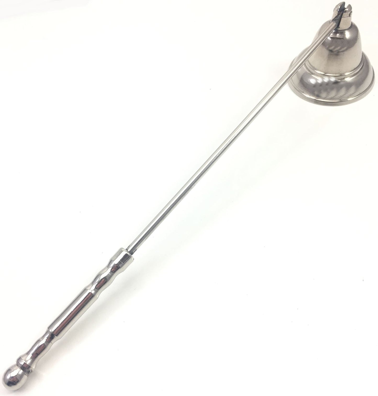 ANTIQUE SILVER LARGE BELL RIMMED CANDLE SNUFFER. 67949 \\\67949