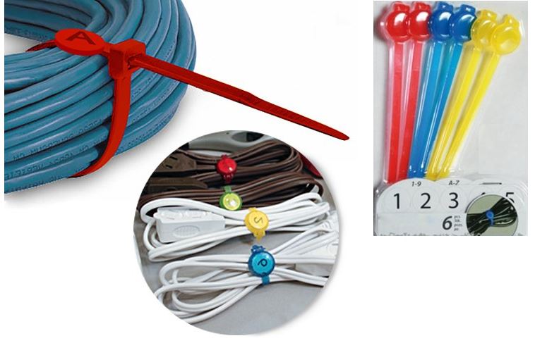 6 PLASTIC CABLE ORGANIZER 17CM. 690039 \\\690039