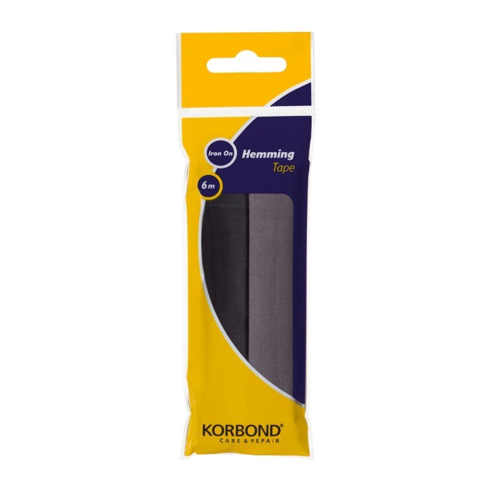 KORBOND HEMMING TAPE BLACK & GREY 6M. K110034