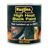 RUSTIN HIGH HEAT BLACK PAINT 500ML. HRBL500