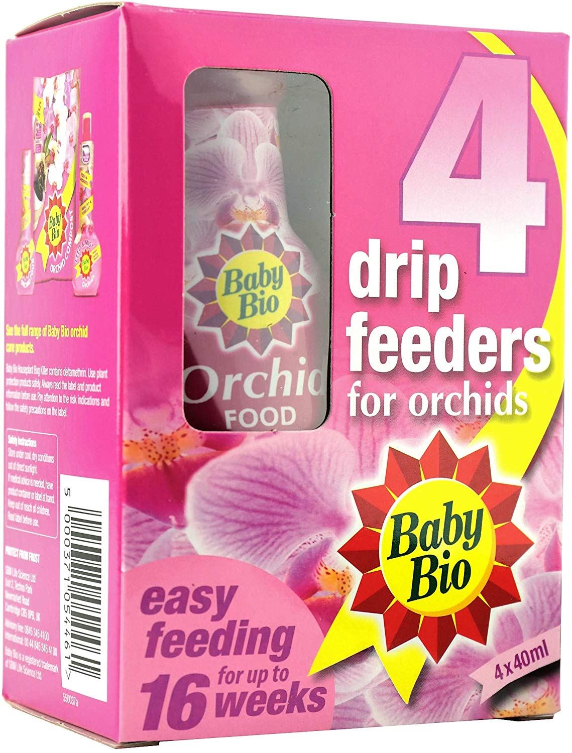 BABY BIO ORCHID DRIP FEEDERS 40ML 4/PK. 80949014