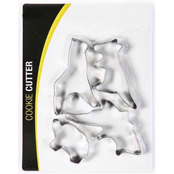 4 PCS TIN COOKIE CUTTER DINOSAUR. 700215 \\\700215