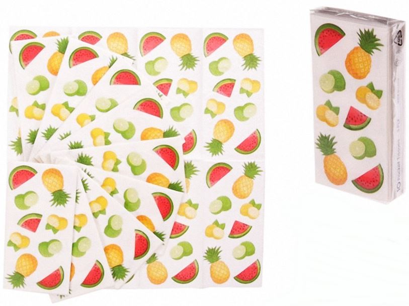 TROPICAL FRUIT POCKET TISSUE NOVELTY PAPER 656552. 704703 \\\704703