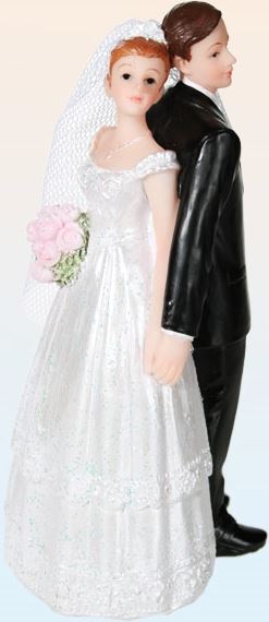 POLYRESIN COUPLE BRIDAL WEDDING DESIGN A LADY ON THE LEFT. 719194_A \\\719194_A