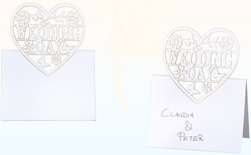 SET OF 10 PAPER PLACE CARDS FOR WEDDING. 719209 \\\719209