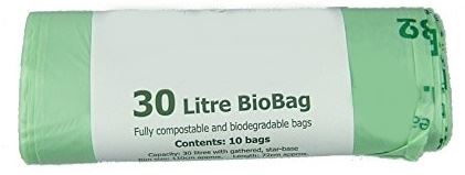 TUFFY COMPOSTABLE BIOEGRADABLE CADDY BIN BAG 30 LITRE 10/PK. CADDY30