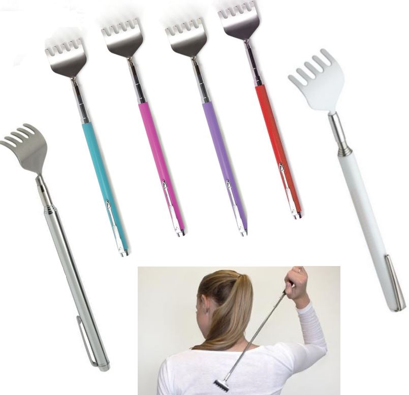 EXTENDABLE BACK SCRATCHER WHITE. 729025WHITE \\\729025WHITE
