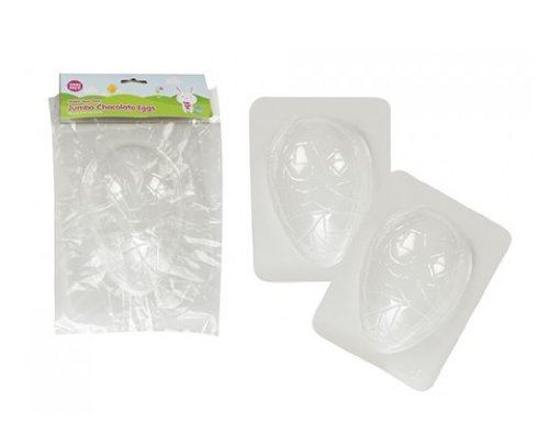 MAKE YOUR OWN JUMBO EASTER EGG CRACKLED CHOCOLATE MOULD TWIN PACK MOULDS. 736030 \\\736030