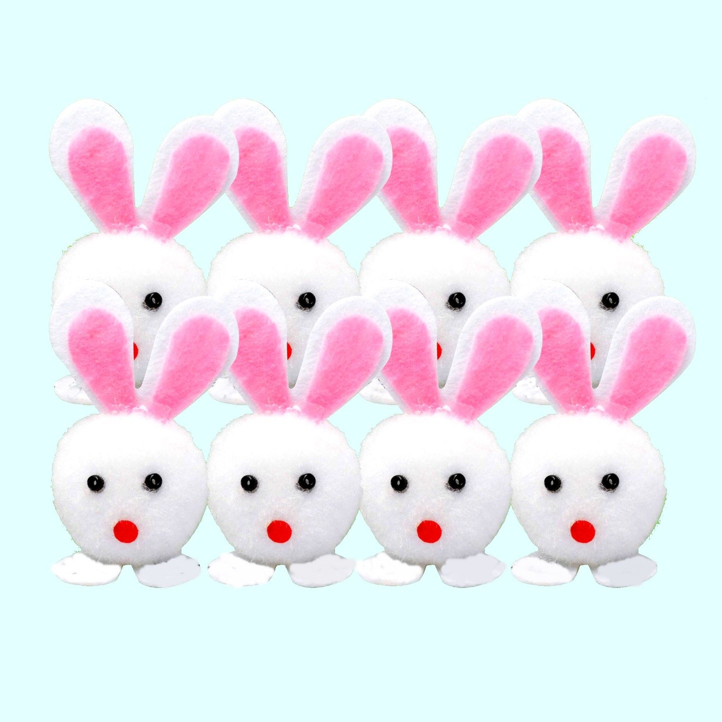 8 EASTER POM POM BUNNIES. 736096 \\\736096