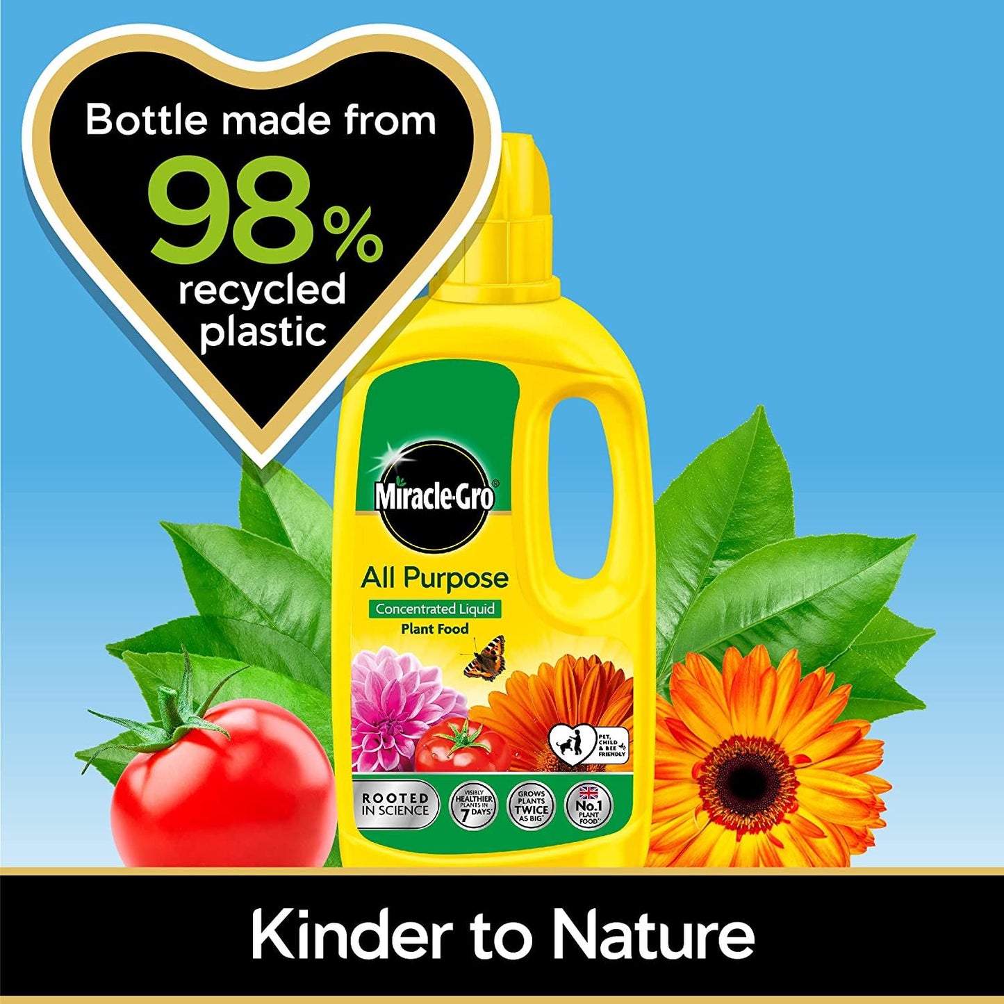MIRACLE GRO ALL PURPOSE CONCENTRATED LIQUID PLANT FOOD 800ML. 121175