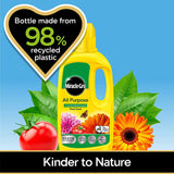 MIRACLE GRO ALL PURPOSE CONCENTRATED LIQUID PLANT FOOD 800ML. 121175
